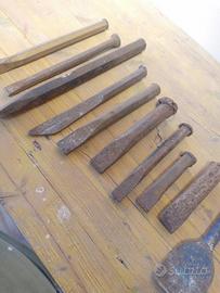 set-10 scalpelli punzoni inglesi vintage