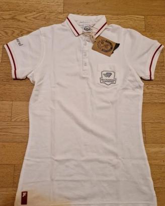 T-shirt polo bianca Scorpion Bay bianca taglia M