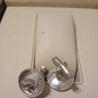 gemelli in argento  a forma di sombrero 