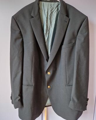 giacca lana grigia vintage over conformata