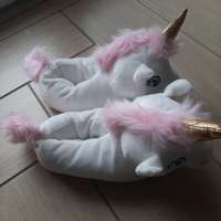 Pantofole unicorno taglia unica 3/6 anni