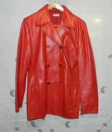 Peacoat donna MAX&Co. in pelle rossa 44