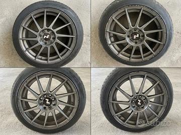 Gomme 205/45/17 e cerchi JR