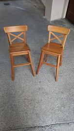 Due sgabelli Ikea modello INGOLF Sedia junior
