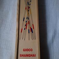 Gioco vintage da tavolo Shangai, scatola in legno