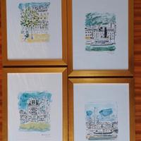 Orfeo Tamburi: ''Vedute di Parigi'' Acquaforte