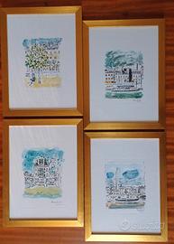 Orfeo Tamburi: ''Vedute di Parigi'' Acquaforte