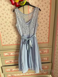 vestito azzurro shein