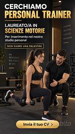 Personal Trainer laureato in scenze M o altro