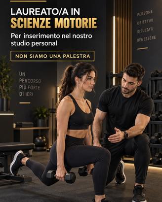 Personal Trainer laureato in scenze M o altro