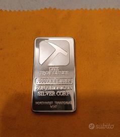 lingotto argento lingottino oncia 999 fine silver