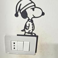 Snoopy che si prepara per dormire 