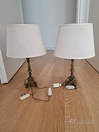 Coppia Abat-jour in ottone anni '60
