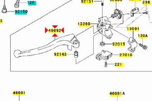 Leva frizione Kawasaki Ninja ZX-6R 460921211