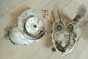 coppia carter v5a1m faro tondo vespa piaggio 50 mo