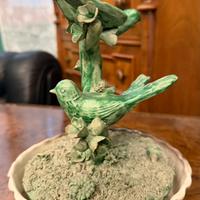 Scultura art deco uccellini