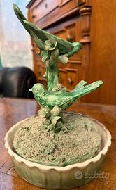 Scultura art deco uccellini