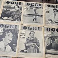 Lotto riviste d'epoca "OGGI" anni '50 - Mussolini