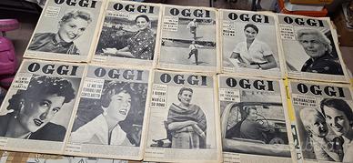 Lotto riviste d'epoca "OGGI" anni '50 - Mussolini