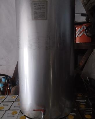 fusto olio in acciaio inox 