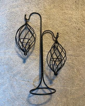 Coppia lanterne Twist Iron sospese