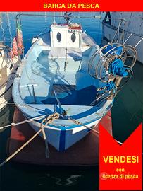 Barca da pesca con licenza