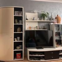 Parete attrezzata soggiorno moderna