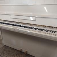 Pianoforte Feurich tedesco bianco con trasporto