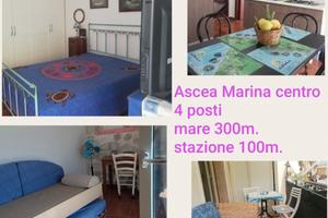 Ascea marina centro/tutto noauto/mare 300m