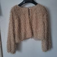 Gilet Crop Top con Frange