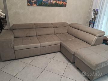 Divano Angolare Letto (275cm) + 3 Pouf