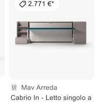 SCRIVANIA CON LETTO A SCOMPARSA