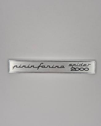 Targhetta pininfarina