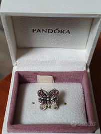 PANDORA Charm Farfalla Rosa Scintillante 797882NCC