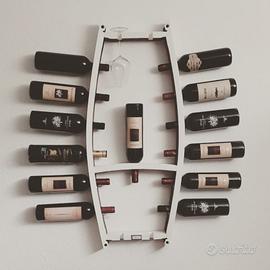 Cantinetta portabottiglie da parete