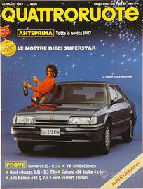 Rivista quattroruote gennaio 1987