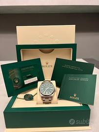 Rolex Oyter Perpetual 41mm Green Dial