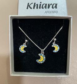 Set collana e orecchini per bambina