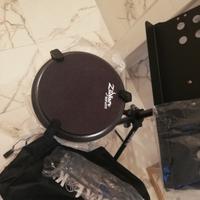 allenatore batteria, leggio, asta