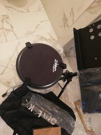 allenatore batteria, leggio, asta