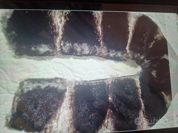 collo sciallato di pelliccia vera