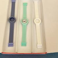 Orologio hip hop con 2 cinturini di ricambio