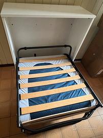 Mobile letto a scomparsa orizzontale salvaspazio