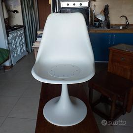 sedia plastica girevole 1960