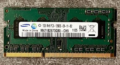 MODULO RAM SO-DIMM SAMSUNG 1GB DDR3-1333 PC3-10600