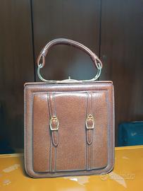 Borsa in vera pelle/cuoio da donna anni 70