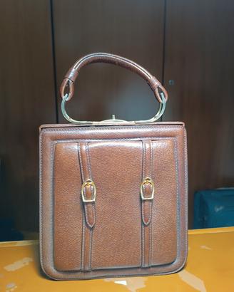 Borsa in vera pelle/cuoio da donna anni 70