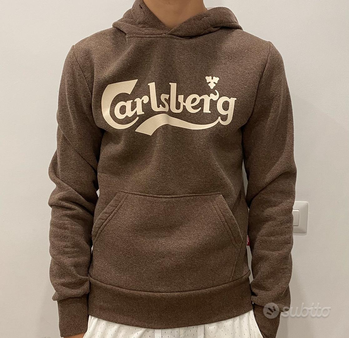 Felpa Carlsberg con Cappuccio Big Logo Abbigliamento e Accessori In vendita a Roma