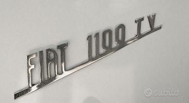 SCRITTA FIAT cofano posteriore 1100TV