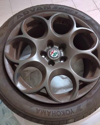 Cerchi Alfa Romeo 17 originali 7 fori bruniti